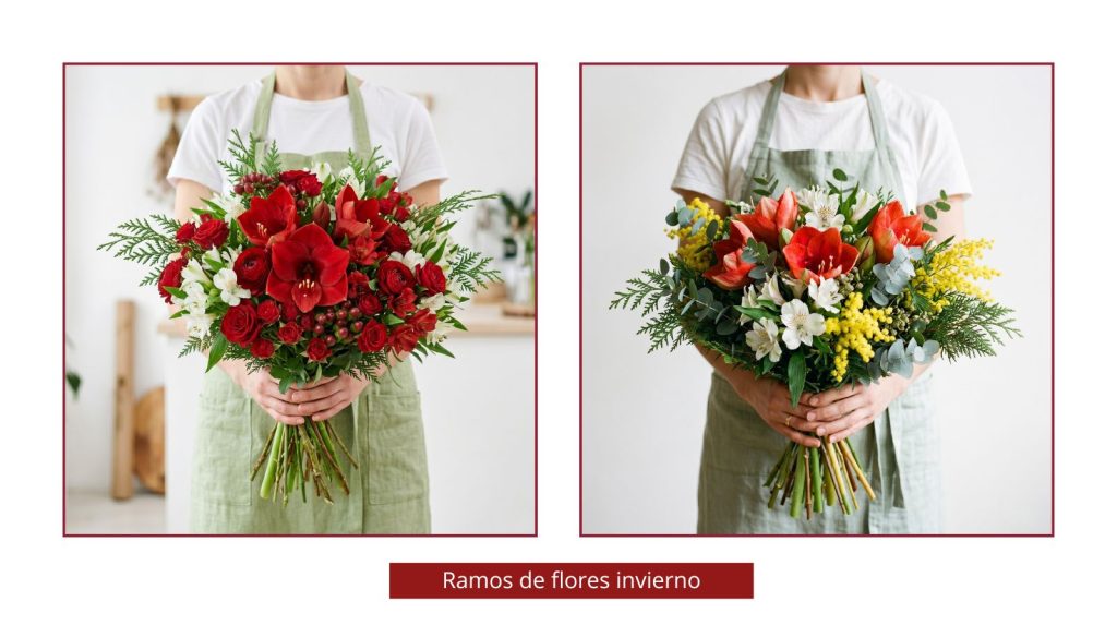 Ramos de flores de invierno Ramos creados con flores típicas del invierno en Madrid