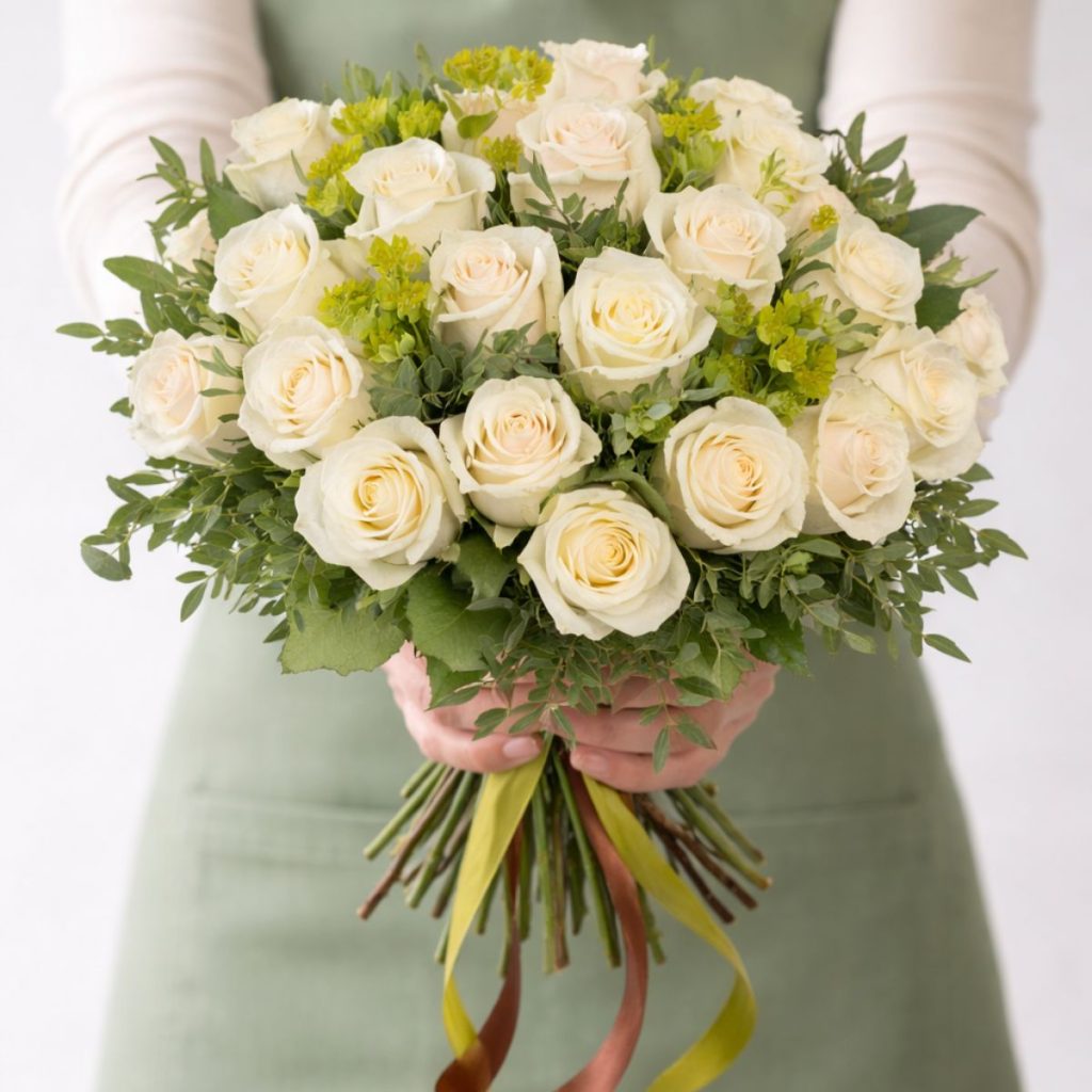 Ramo de rosas blancas Oslo