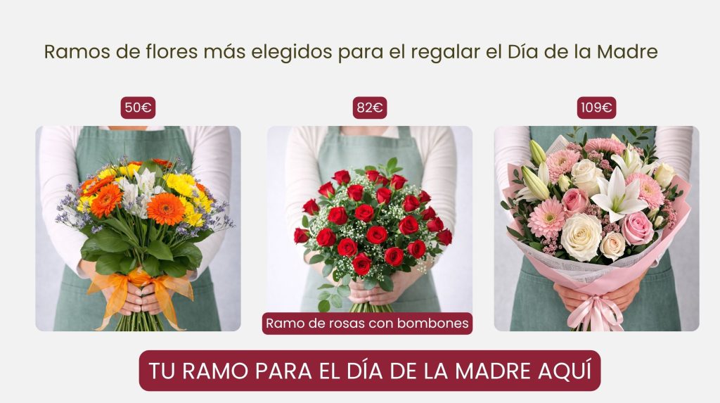 Ramos de flores y rosas más elegidos por el día de la madre