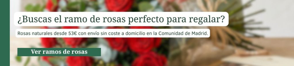 Ramos de rosas naturales con envío a domicilio en la Comunidad de Madrid