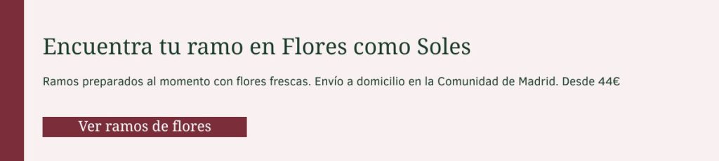 Ramos de flores a domicilio — Flores como Soles Ramos de flores naturales a domicilio en la Comunidad de Madrid — Flores como Soles